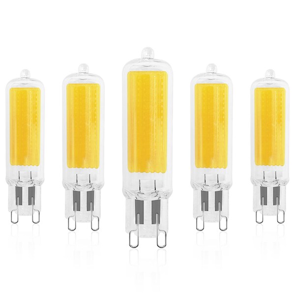 Luxrite G9 LED Light Bulbs 4.5W 50W Equivalent 450LM 5000K Bright White Dimmable Glass Bi-Pin Base, 5PK LR24694-5PK - main